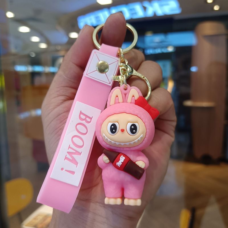 クリエイティブホットスタイルラブブキーホルダー漫画リトルシープペンダントおもちゃベビーグラバーかわいいキーチェーンリング卸売|undefined