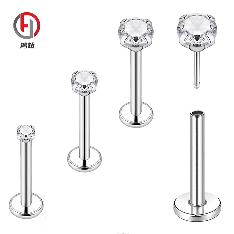 Серьги из Zirconium, металлическая пирсинг губы