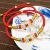 Red rope bracelet, chain, pendant, one bead bracelet, wholesale