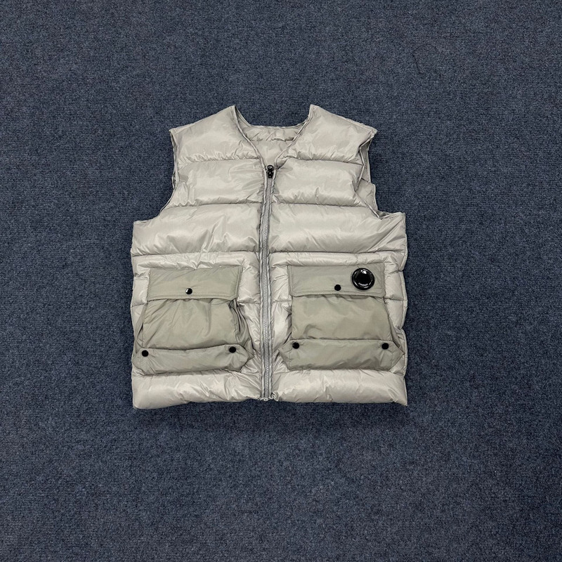 跨境外贸秋冬新品C.P.棉服马甲经典工装加厚保暖棉服外套马甲批发|undefined
