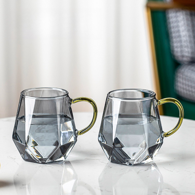 연기 회색 다이아몬드 컵 350ml