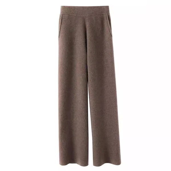 Demi-season woolen cashmere trousers