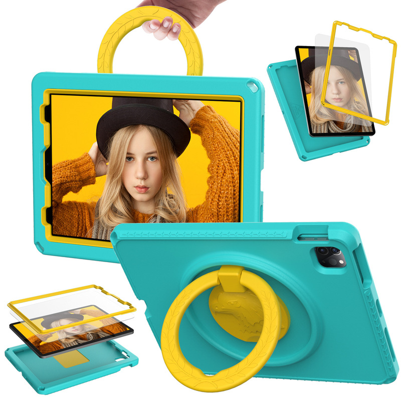 Overseas hot sale suitable for iPad tablet case Pro11 compatible with Air5 shockproof case 10.9-inch cartoon bracket