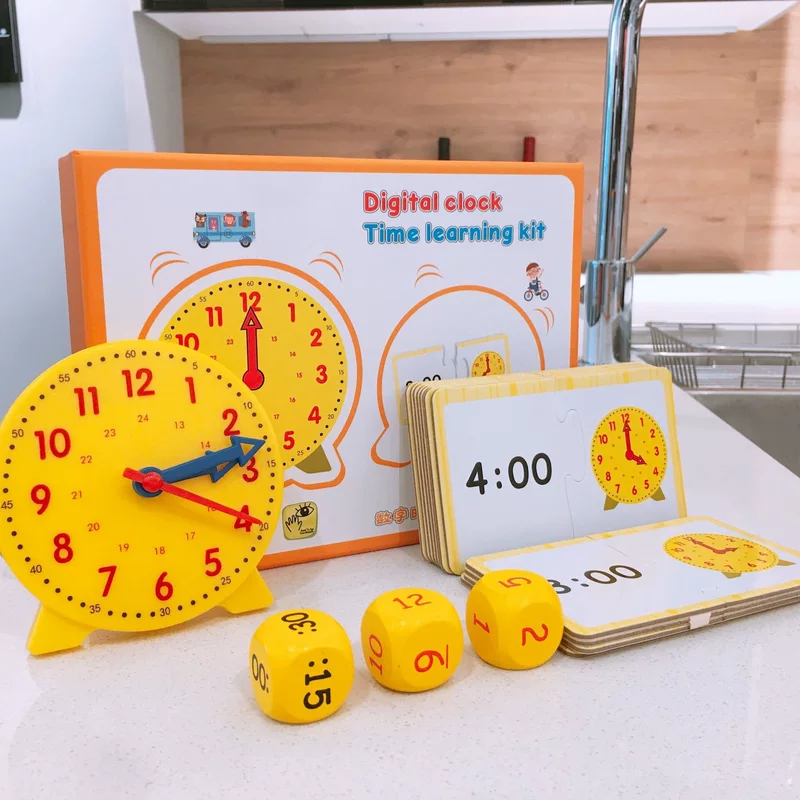 Children's watch, toy, cognitive teaching aids for kindergarten, teaching learning maths for students