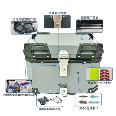 with Lock, Quick Release, Motorcycle trunk