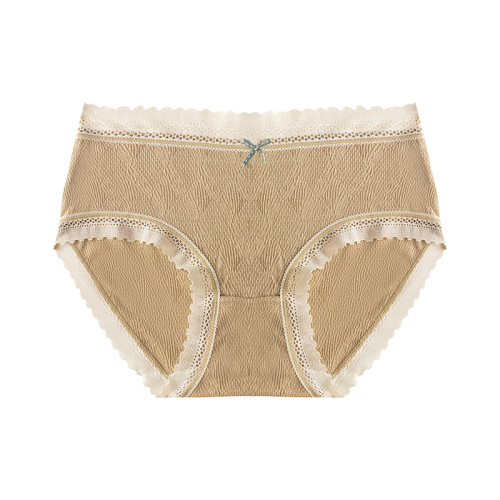 Modal Seamless Mid-waist Japanese Girls High-Looking Briefs Large Size Underwear Pure Cotton Women Wholesale Cotton