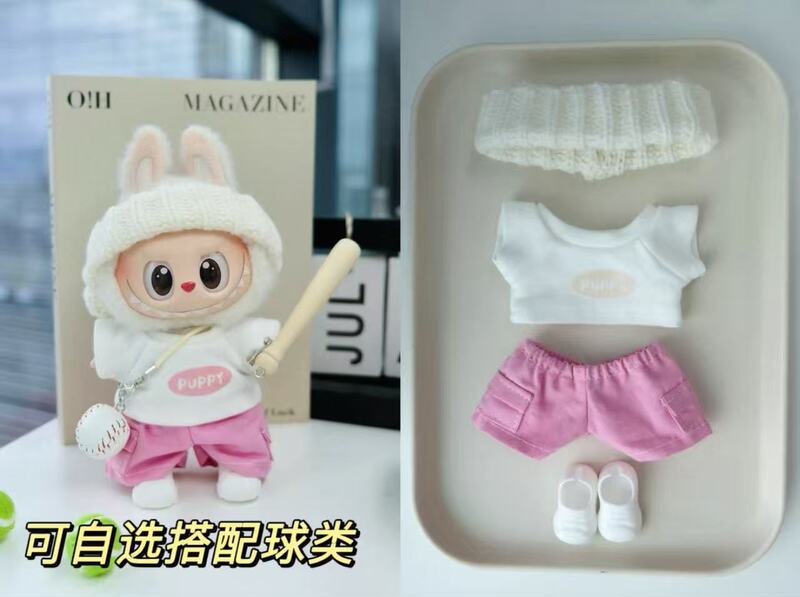拉布布娃衣运动系17cm一二三代棒球羽毛球labubu衣服套装厂家批发|undefined