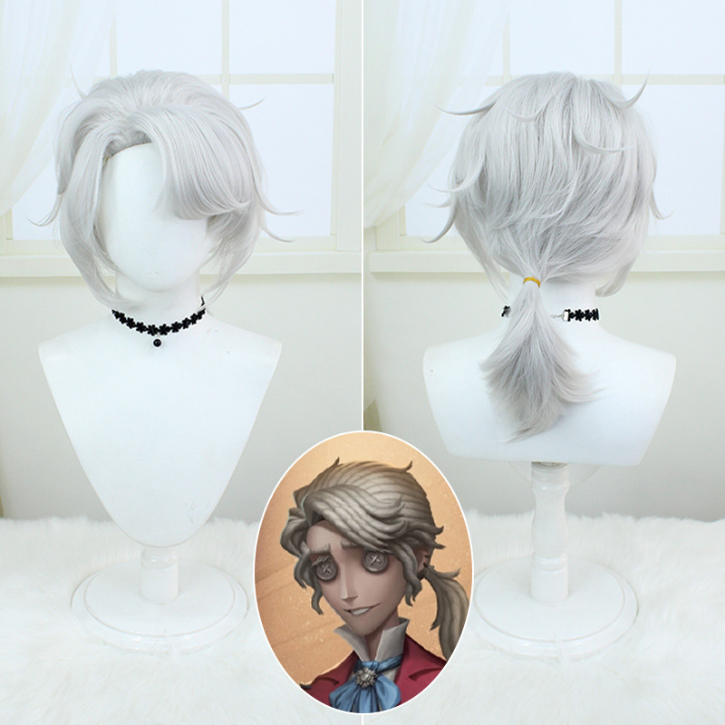 Fifth Personality Composer Frederick Light Cream Color Style Little Paytail cos Wig Wholesale