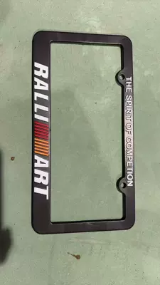 License plate holder/license plate holder — Car American Standard License Plate Frame - ralliart