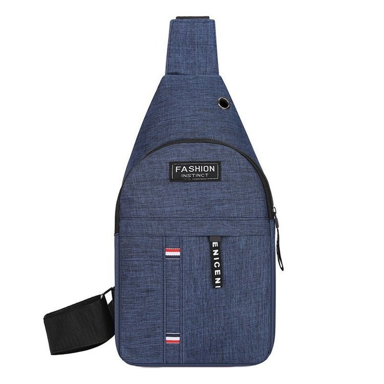 Bolso de pecho de comercio exterior para hombres 2024 nuevo ocio coreano bolso deportivo de tela Oxford bolso de hombro mochila de lona moda
