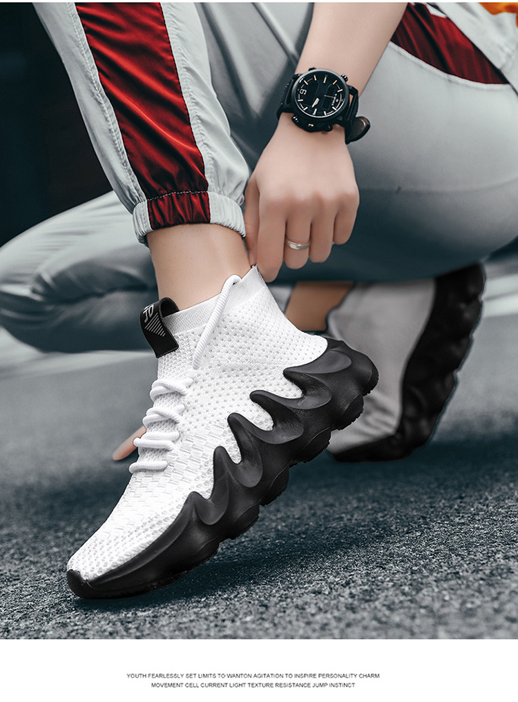 Neue übergroße, leichte, atmungsaktive Socken, vulkanische Sport- und Freizeitschuhe, trendige Herrenschuhe in koreanischer Version_voghion.com