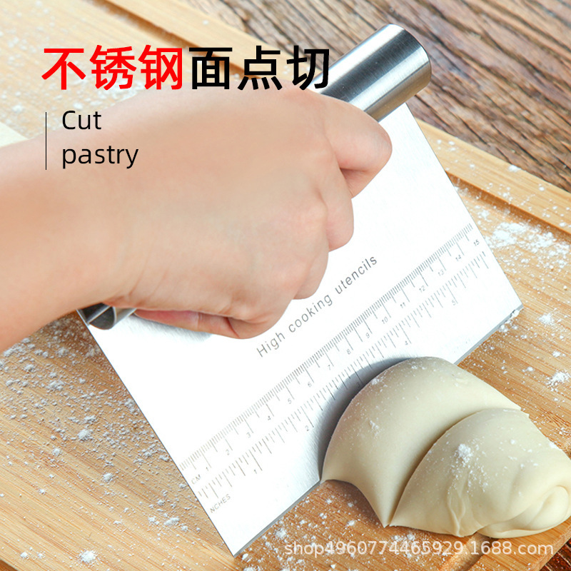 Custom Link for Regular Customers: Stainless Steel Dough Cutter for Baking, Flour Cutting, Noodle Cutting, Nougat Cutter, Scraper with Scale