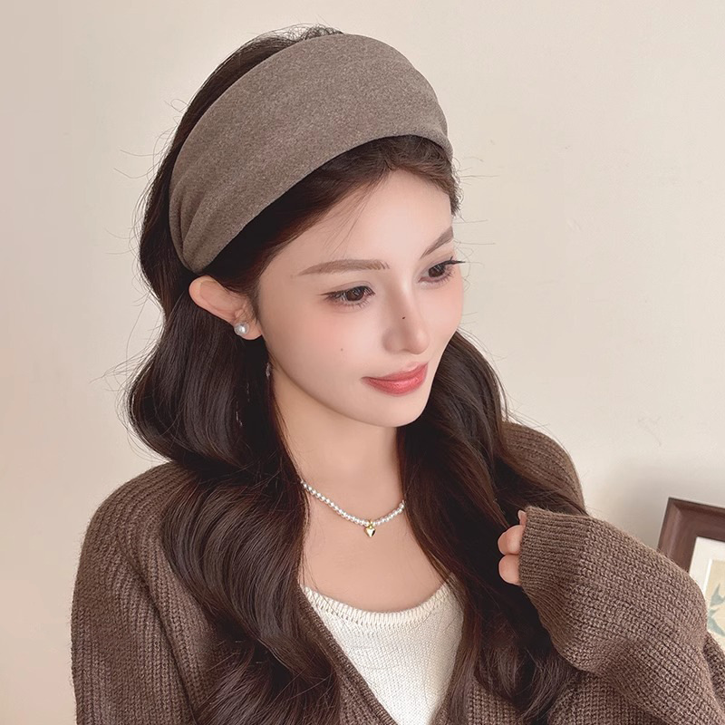 Cinturón de cabello para mujeres, máscara especial para lavar la cara, banda de cabello de borde ancho, banda de cabello antideslizante de alta calidad, banda de cabello de red roja, nuevo tipo de banda de lavado