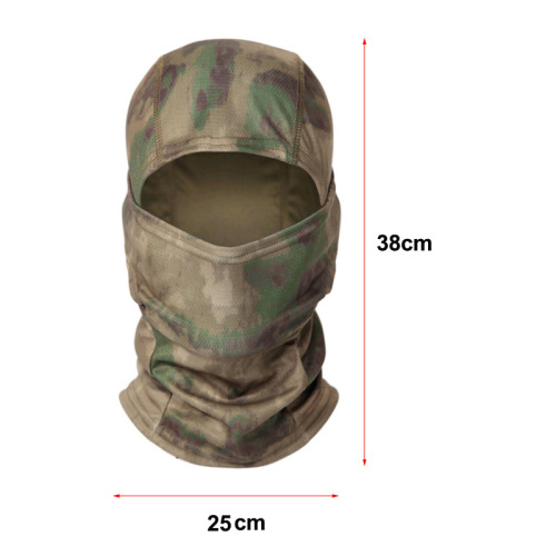 Tactical camouflage hood men's balaclava outdoor riding mask neck scarf helmet inner cap sports turban