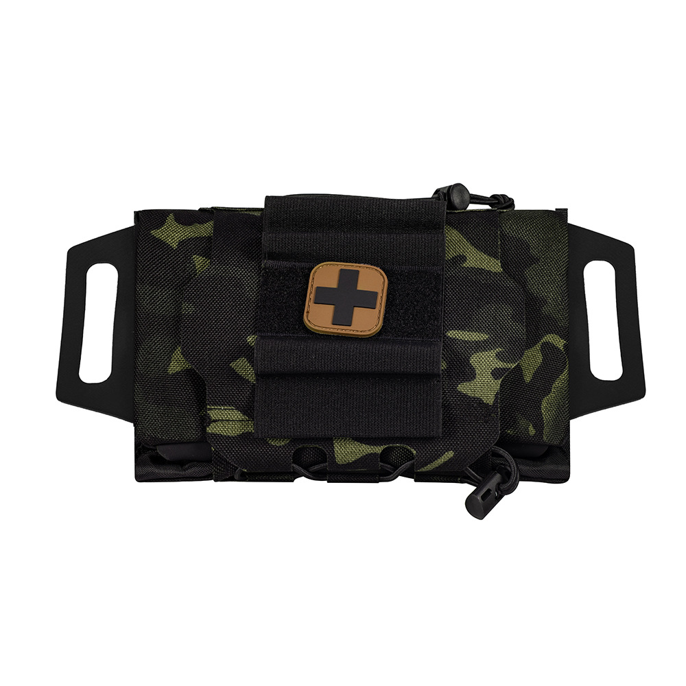 Outdoor One-Hand Pull-Out Detachable Inner Compartment Two-Piece Medical Emergency Molle Accessory Bag Tactical First Aid Kit