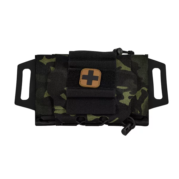 Outdoor One-Hand Pull-Out Detachable Inner Compartment Two-Piece Medical Emergency Molle Accessory Bag Tactical First Aid Kit