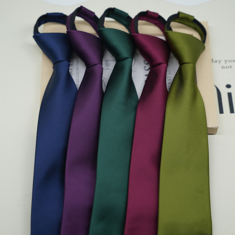 Tie men's formal wear Korean style British gentleman 8CM zipper type…