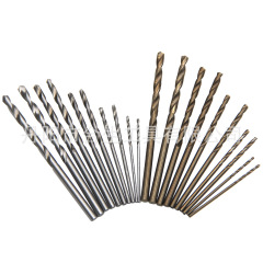 M35焼き黄高速鋼直柄麻花ドリル10pc軸受鋼地色1-3mm小ドリル穴開け工具