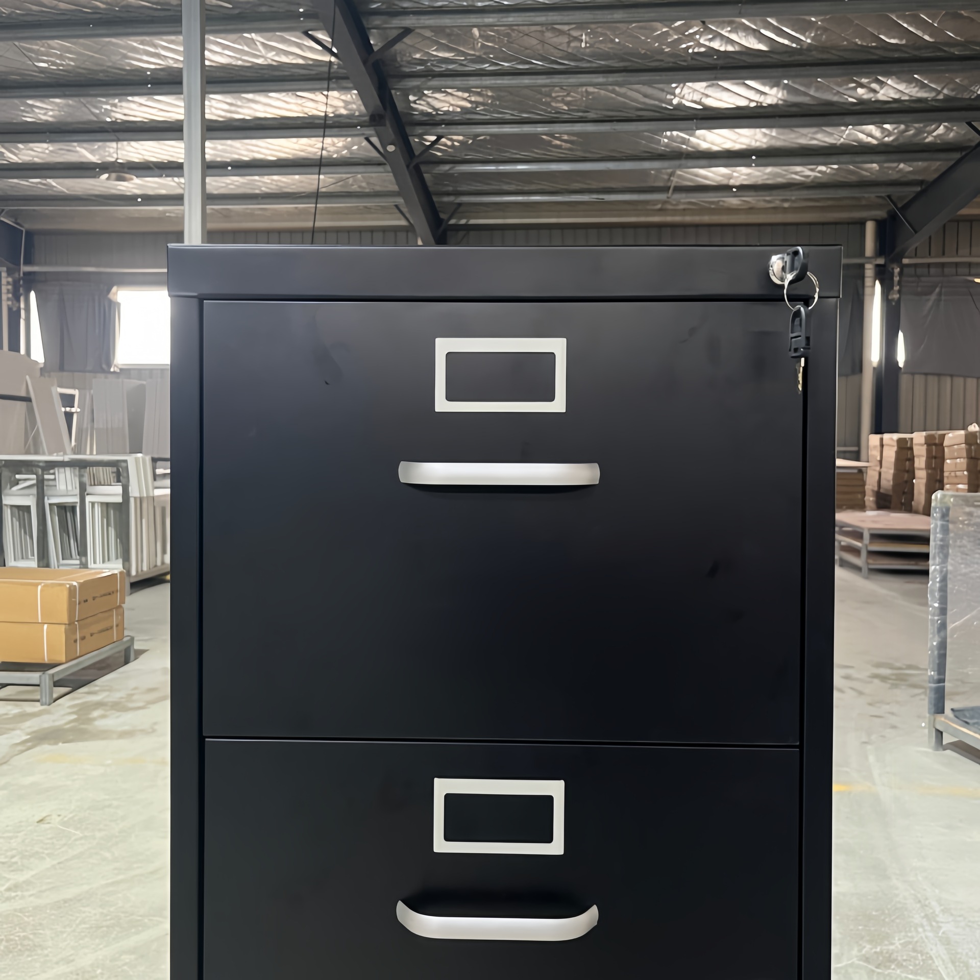Amazon caja de tarjeta de archivador vertical de exportación personalizada con cajón gabinete de archivo gabinete de almacenamiento de acero de oficina