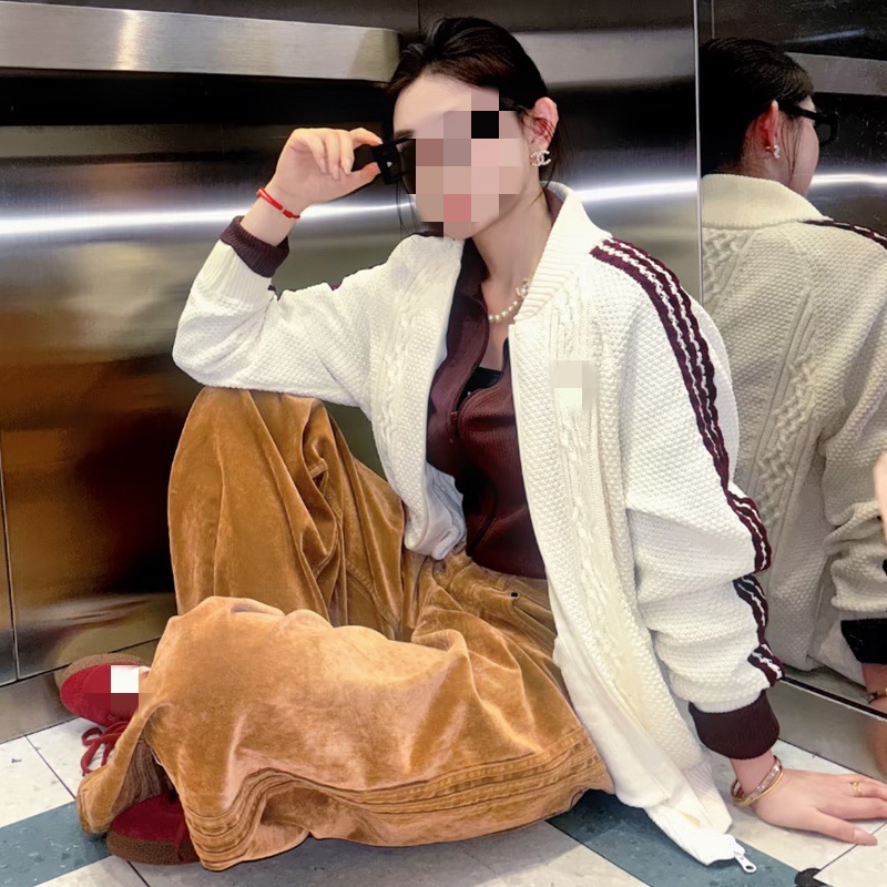 2026 New American Style Cardigan Long Sleeve Sweater for Men, Autumn Couple's Casual Knitwear, High-End Top Coat
