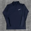 Thread half zipper black