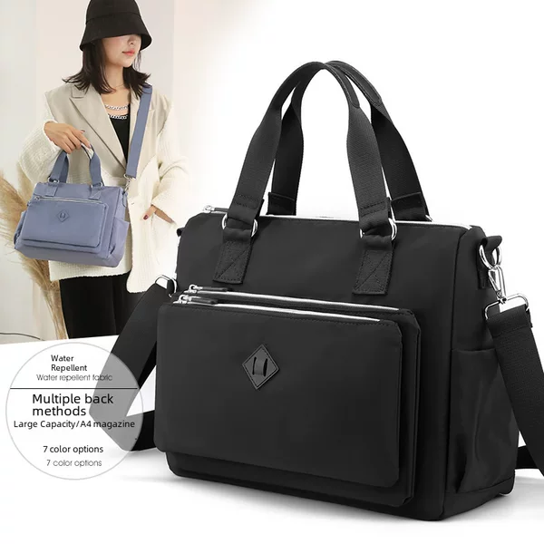 Colorful Fox Women's New Fashionable Shoulder Bag Multi-layer Water-repellent Nylon Backpack Casual Sports Crossbody Bag