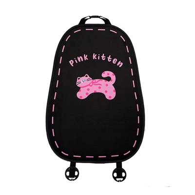 Cute Cat Car Seat Cushion, Seat cushion, seat cover - plush-cat-cushion-black-backrest