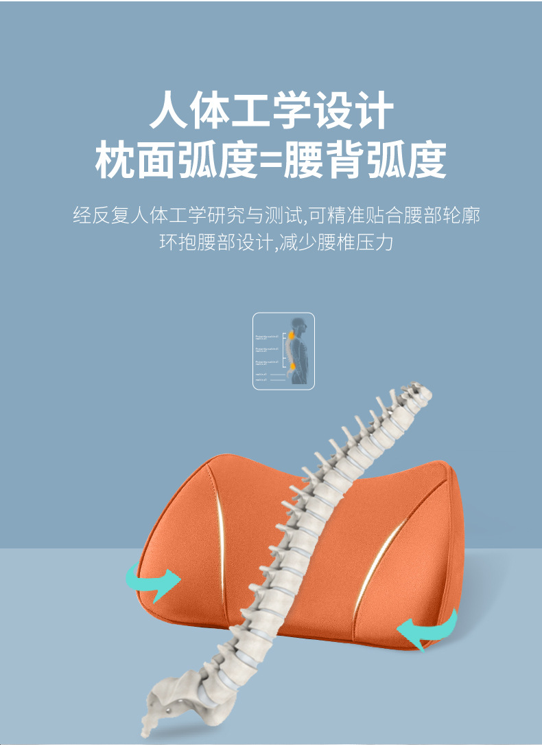 Ideal I8L9/L8/L7L6 Car Headrest Neck Pillow Neck Support Car Lumbar Support Supplies Spine Protection Rear Seat High Waist