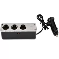 Автомобильный прикуриватель 24V к 12V один буксируйте три автомобильное зарядное устройство грузовик зарядный WF-0096
