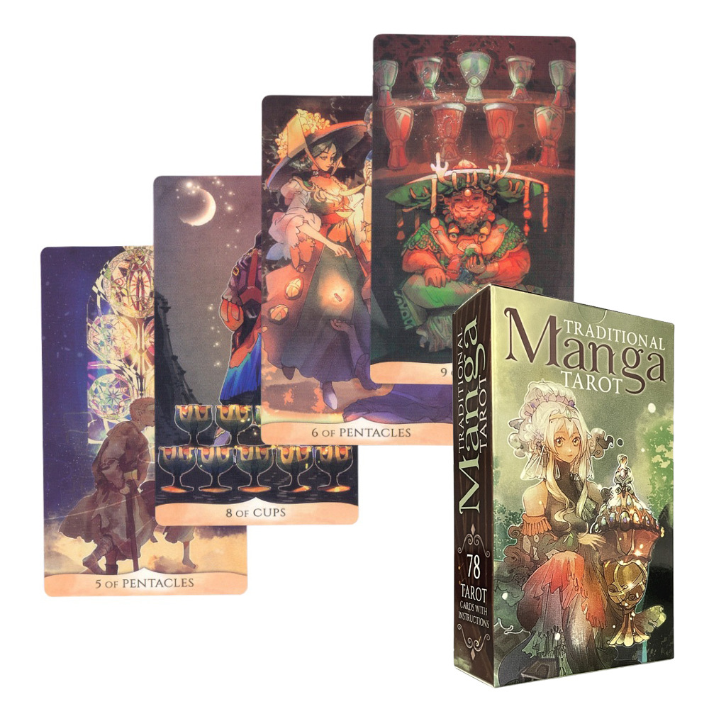 Cartas de tarot oráculo manga tradicional versión en inglés_voghion.com