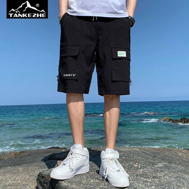Men's Summer Shorts Korean Style Stylish Cargo Pants with Multiple Pockets Casual Versatile Men's Mid-Length Shorts for Outdoor Wear Men's Summer Shorts Korean Style Stylish Cargo Pants with Multiple Pockets Casual Versatile Men's Mid-Length Shorts for Outdoor Wear