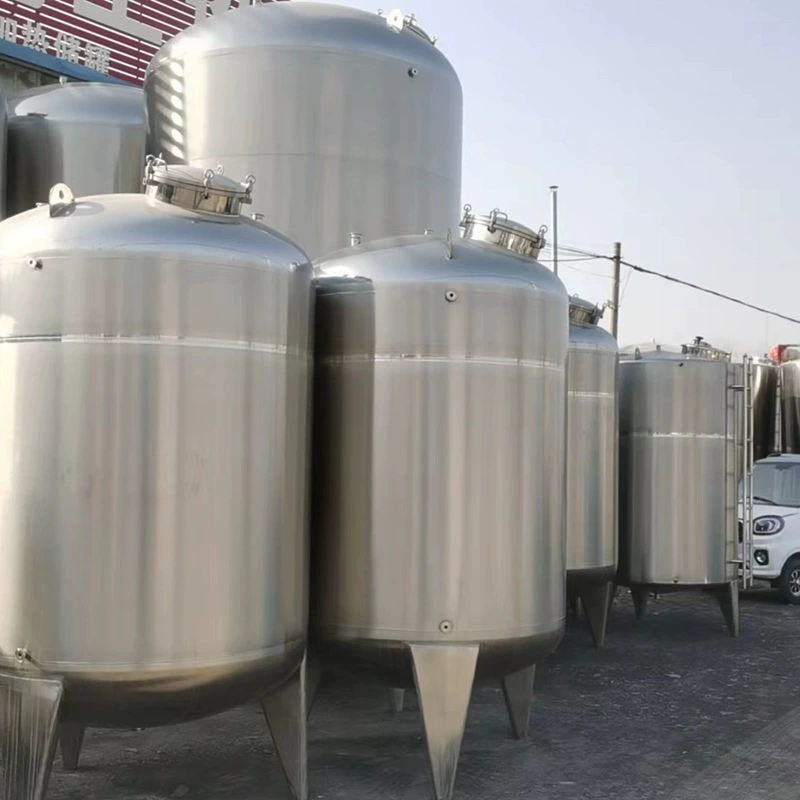 Вертикальный химический резервуар для хранения из нержавеющей стали 304, 10–50 тонн, подземный резервуар из нержавеющей стали, 20-кубический резервуар для хранения жидкости