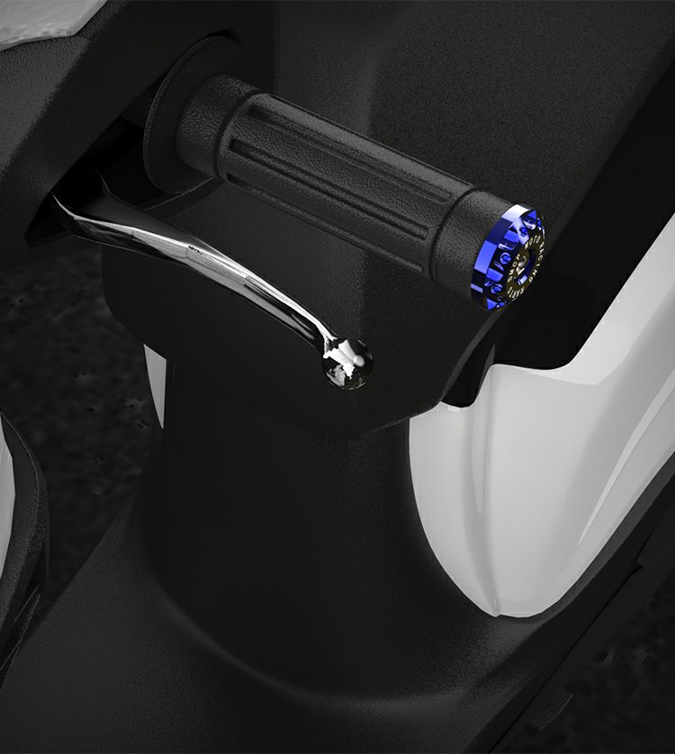 Motorcycle Handlebar Plug Modified Accessories Ghost Scooter Decorative Handle Plug Throttle Grip Anti-drop Plug