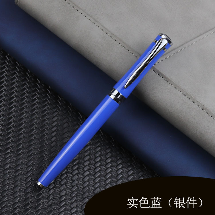 Solid blue (silver)