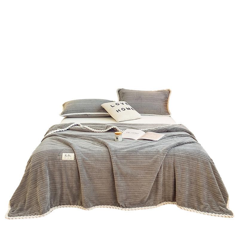 Otoño y invierno oficina siesta mantas sofá de coral mantas toallas mantas