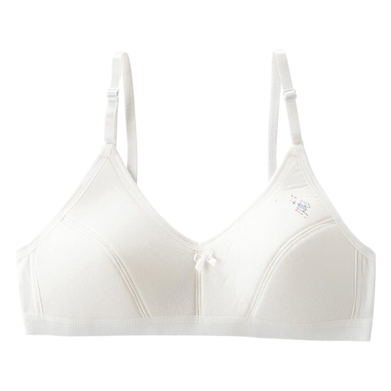 Ropa interior de desarrollo estudiante femenino estudiante de secundaria estudiante Correa sujetador adolescente cómodo sujetador inalámbrico transpirable