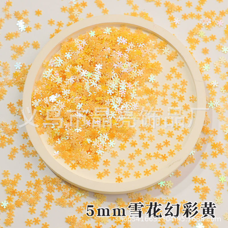 3mmの小さい雪の切れの5mmの雪のスパンコールのクリスマスの装飾の材料の白い雪の流砂の服の包みの補助材料|undefined