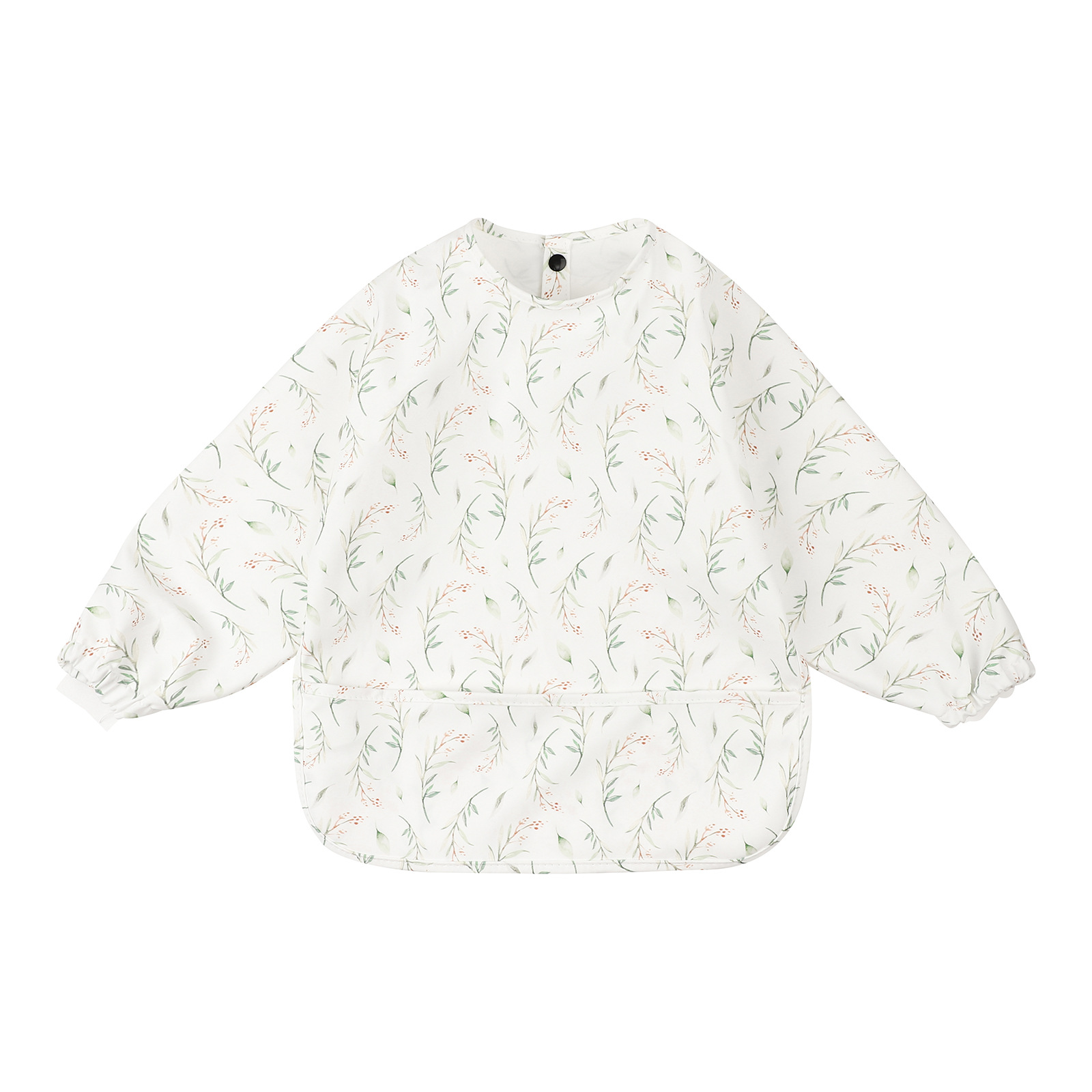 Los niños daneses overall impermeable inversa vestir babero bebé overall bebé comiendo mono bebé babero