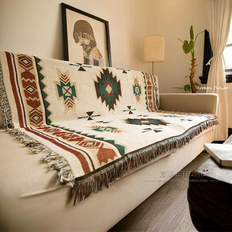 Богемное одеяло для сна, одеяло для кровати, одеяло для кемпинга, уличный коврик для палатки, декоративный ковер, одеяло для дивана J ^