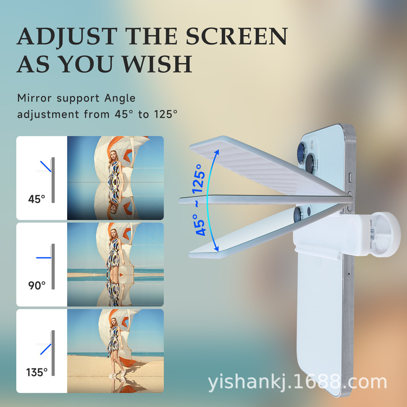 Cross-border three generations with angle adjustment Sky Mirror reflection camera mobile phone lens shooting clip artifact