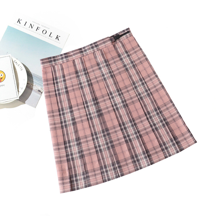 Japanese College High Waist Plaid [Valen...