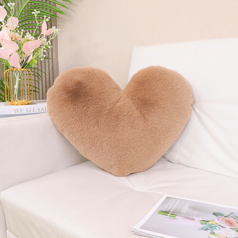 almohada de conejo en forma de corazón comercio exterior transfronterizo inswind hogar sofá cojín de cintura almohada de coche pareja almohada de matrimonio