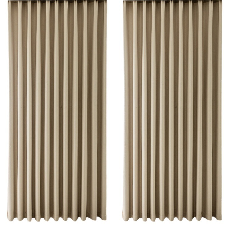 2025 nueva cortina de aislamiento térmico de Chenille gruesa cortina de perforación del dormitorio balcón sala de estar tela de protección solar