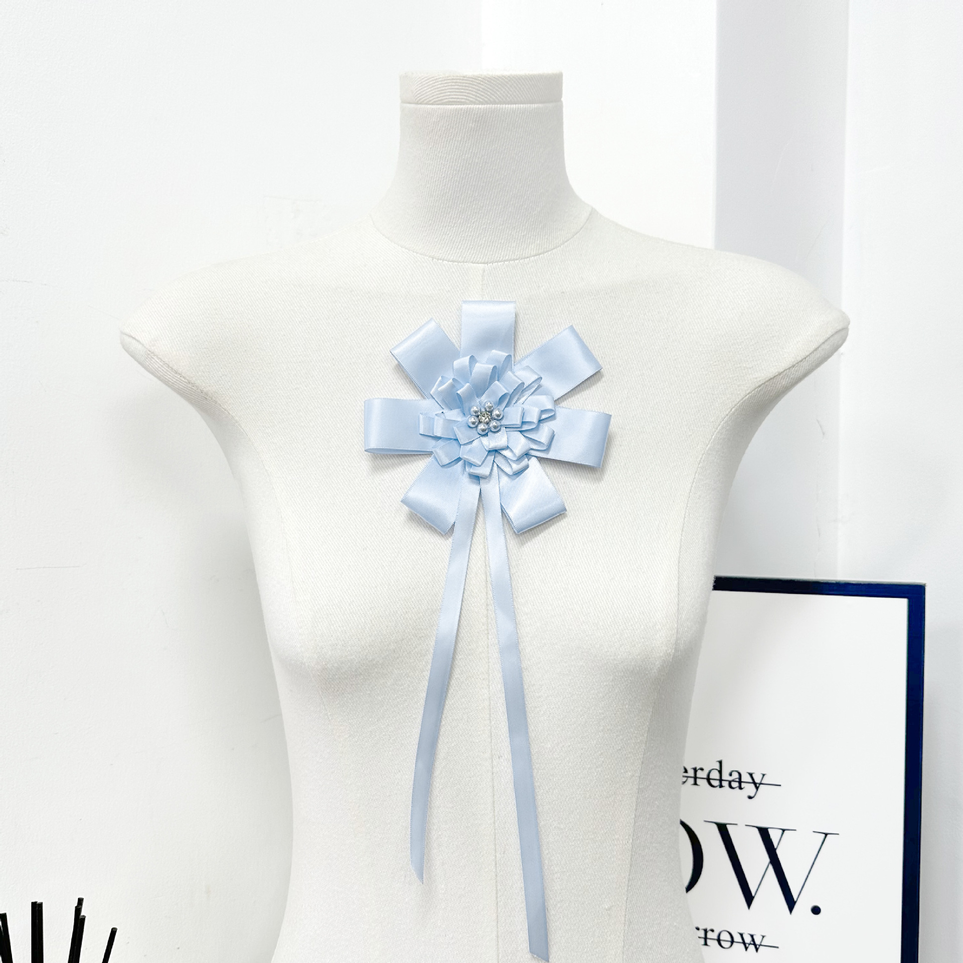 Flores de Gasas para Accesorios del Cabello de Poliéster Hecho a Mano para Accesorios de Cabello y Ropa