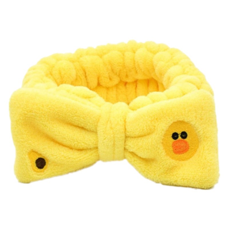 Corea del sur de dibujos animados lindo conejo oso pato arco banda para el cabello femenino versátil lavado de cara yoga diadema accesorios para el cabello al por mayor