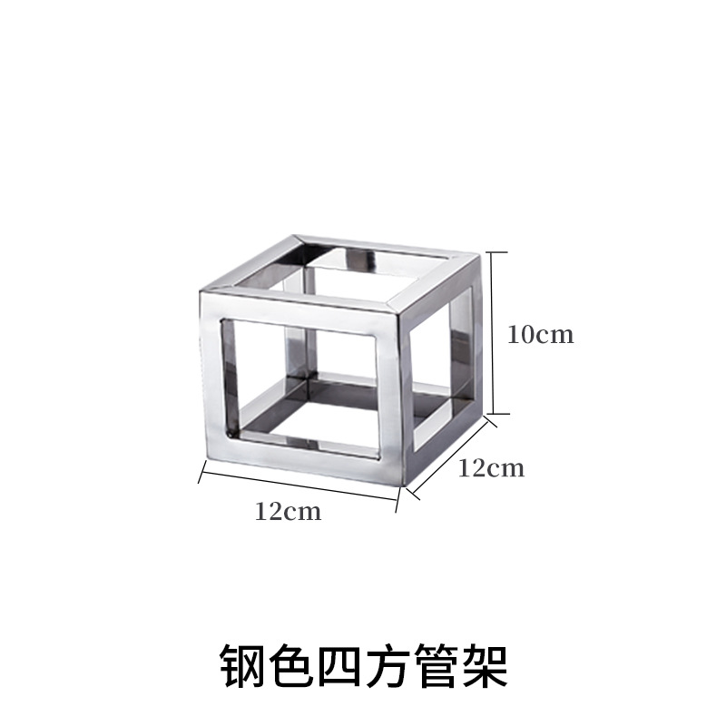 Stainless Steel Dessert Rack Hotel Buffet Cold Dessert Table Tea Break Banquet Three-layer Dessert Table Display Rack