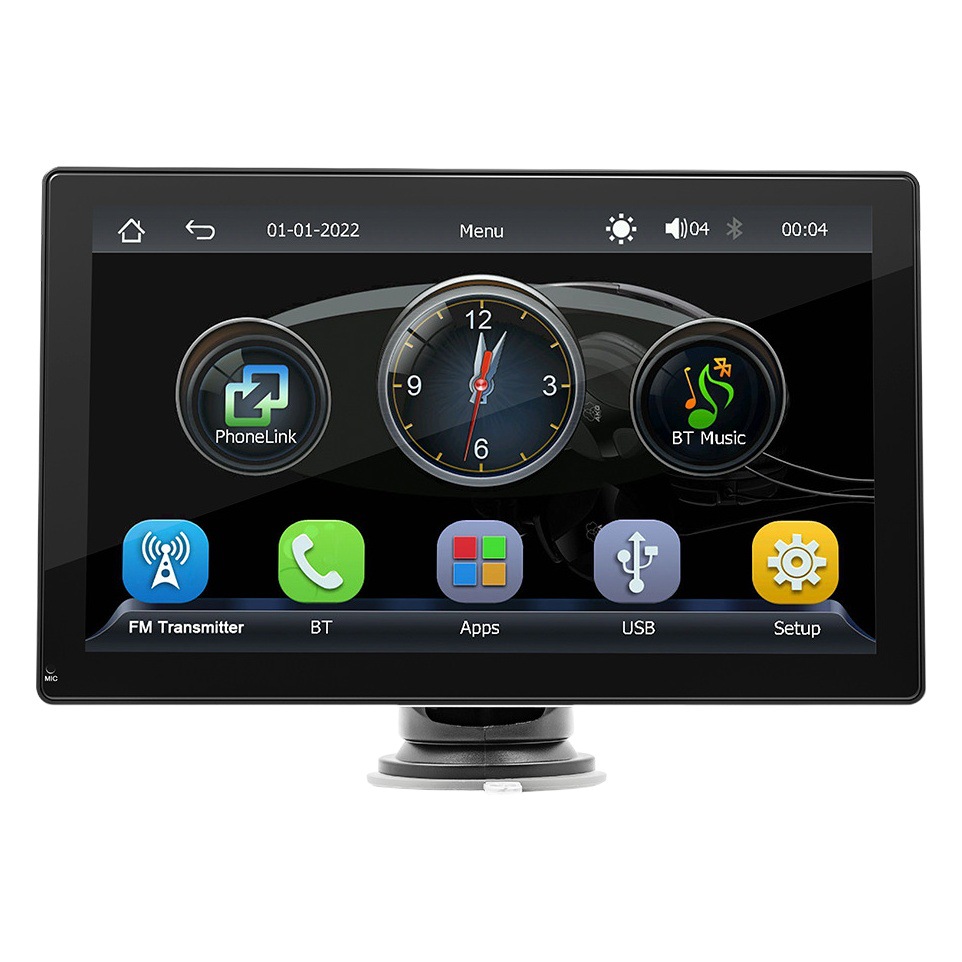 Transfronterizo 9 pulgadas coche portátil MP5 reproductor inalámbrico Carplay Bluetooth que invierte la imagen de la radio del coche