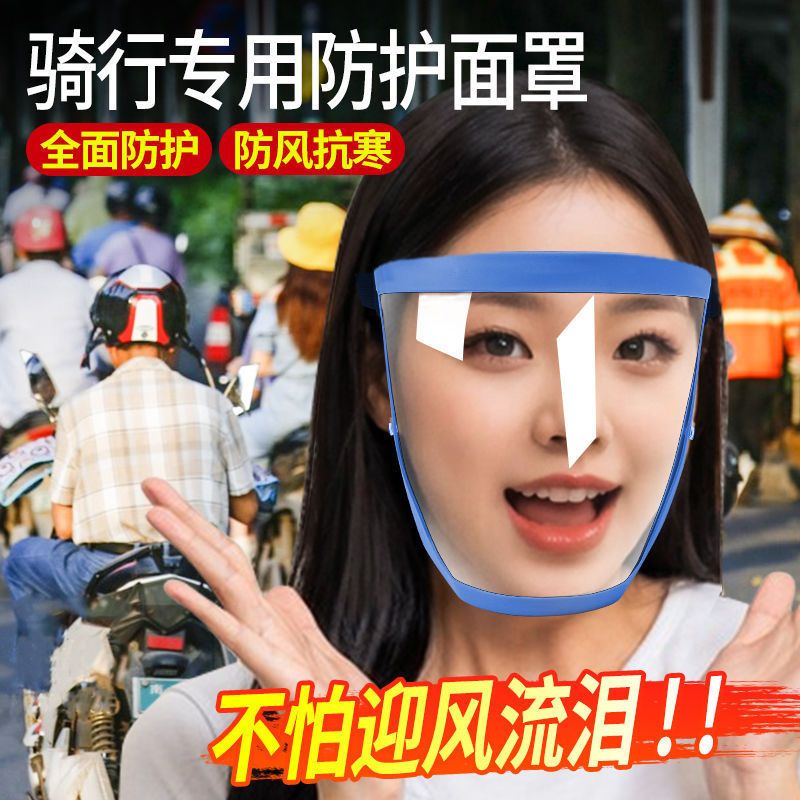 Cycling Mask Winter Electric Car Wind-proof Sand-proof Summer Insect-proof Mask Full Face HD Anti-fogging Safety Protective Goggles