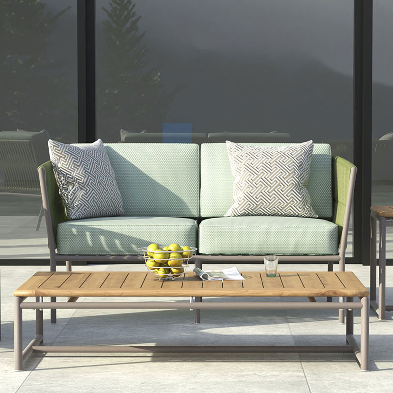 Modern minimalist wicker sofa outdoor sofa wicker courtyard waterproof sunproof balcony leisure outdoor coffee table set