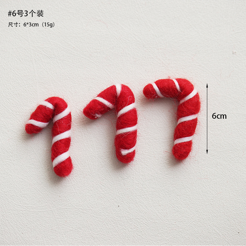 Navidad fieltro de lana decoración colgante accesorios DIY hechos a mano árbol de Navidad alce paquete de regalo pan de jengibre accesorios colgante hombre